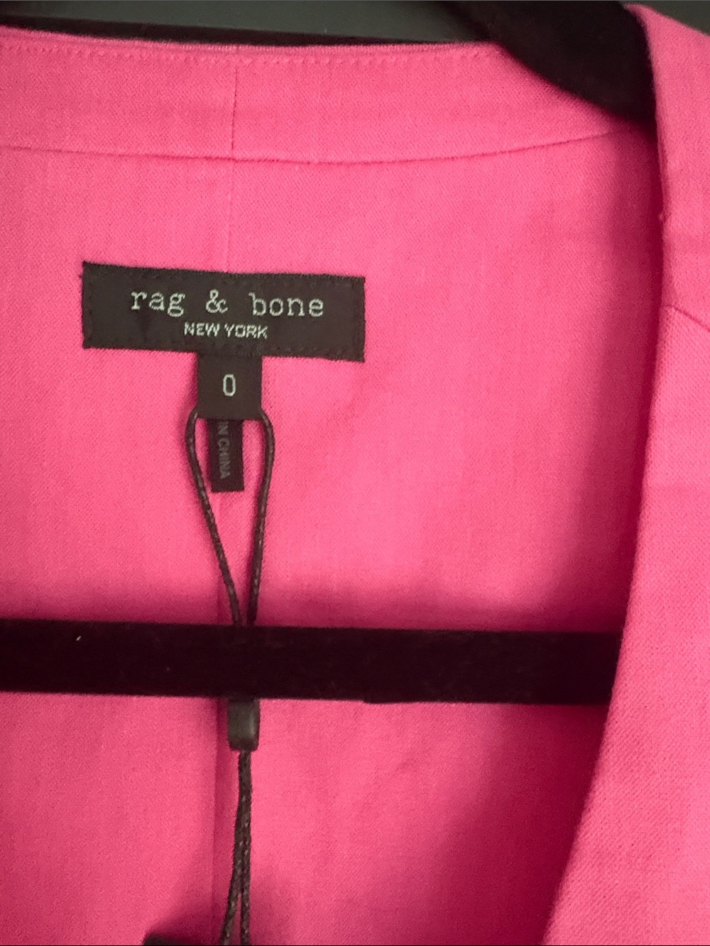 rag & bone fuchsia tailored vest - Picture 2 of 4